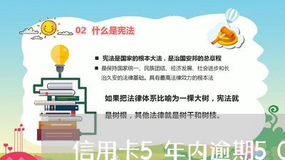 信用卡5年内逾期50次/2023092437473