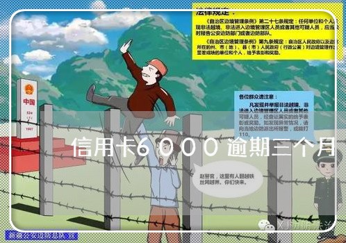 信用卡6000逾期三个月/2023062785947