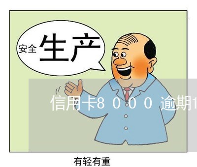 信用卡8000逾期10年/2023032885615