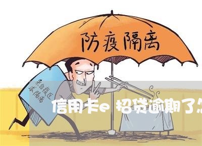 信用卡e招贷逾期了怎么办