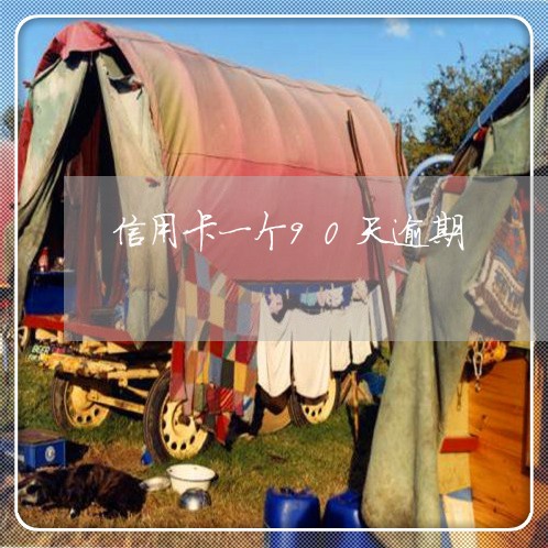 信用卡一个90天逾期 信用卡一个90天逾期