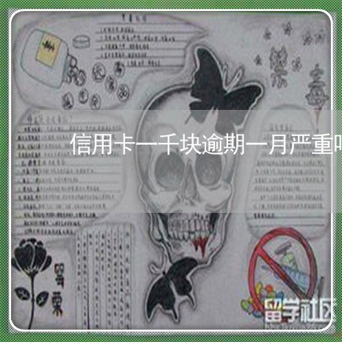 信用卡一千块逾期一月严重吗贴吧 信用卡一千块逾期一月严重吗贴吧