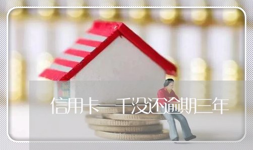 信用卡一千没还逾期三年 信用卡一千没还逾期三年