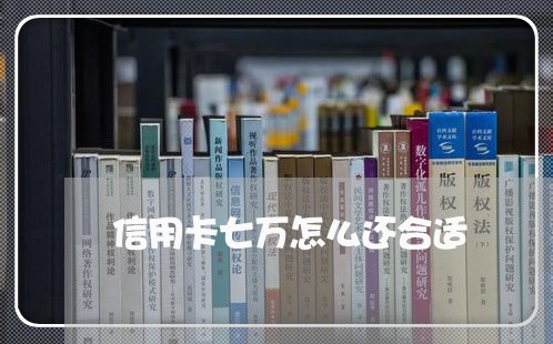 信用卡七万怎么还合适/2023073172793