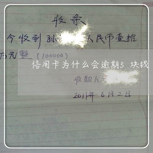 信用卡为什么会逾期5块钱/2023062879737