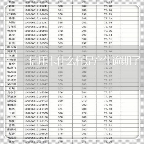 信用卡什么样是产生逾期了/2023042215937