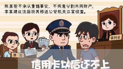 信用卡以后还不上 信用卡以后还不上