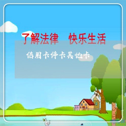 信用卡停卡其他卡