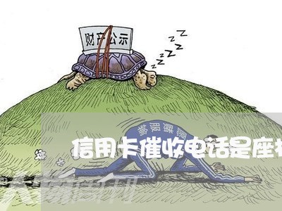 信用卡催收电话是座机吗/2023071645949