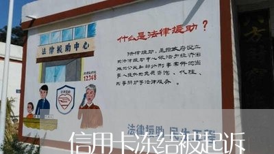 信用卡冻结被起诉