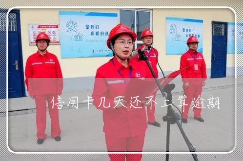 信用卡几天还不上算逾期