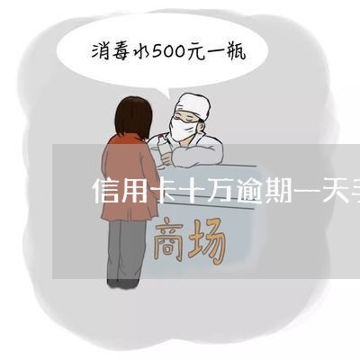 信用卡十万逾期一天手续费/2023061030504