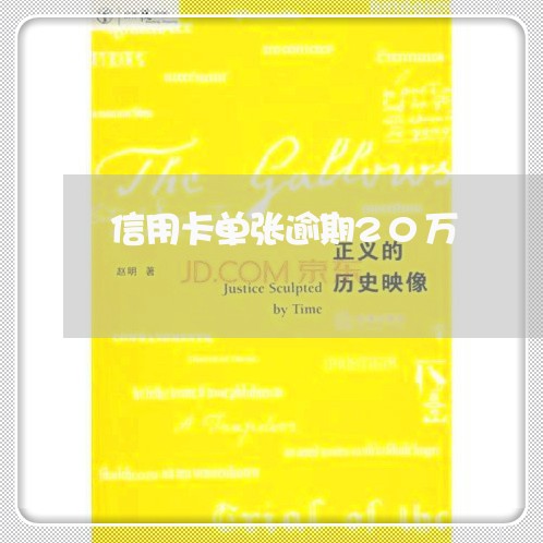 信用卡单张逾期20万