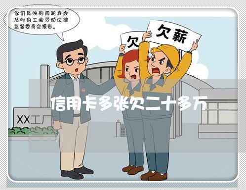 信用卡多张欠二十多万 信用卡多张欠二十多万