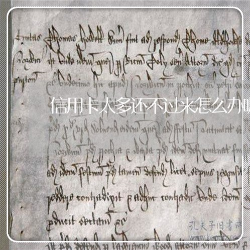 信用卡太多还不过来怎么办呢/2023030144946 信用卡太多还不过来怎么办呢/2023030144946