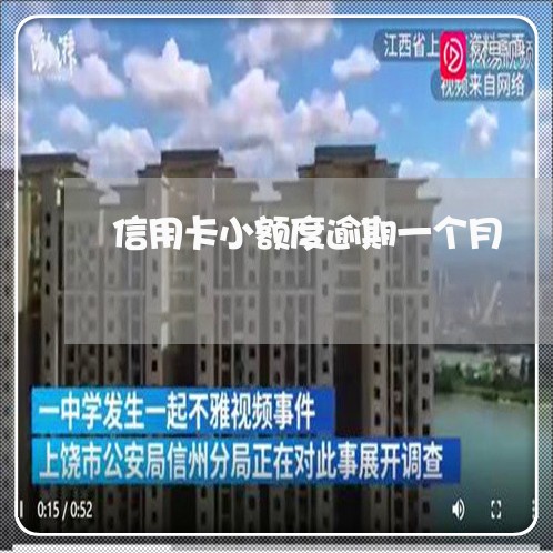 信用卡小额度逾期一个月 信用卡小额度逾期一个月