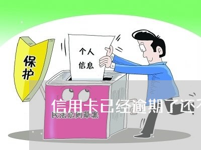 信用卡已经逾期了还不上怎么办/2023100860681