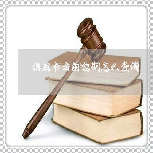 信用卡当前逾期怎么查询 信用卡当前逾期怎么查询