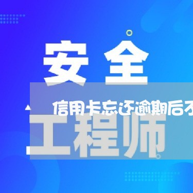 信用卡忘还逾期后不让还款了/2023062996240