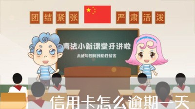 信用卡怎么逾期一天/2023020898151