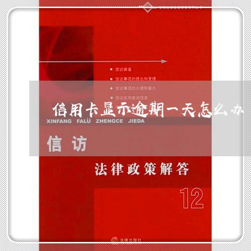 信用卡显示逾期一天怎么办/2023011749460