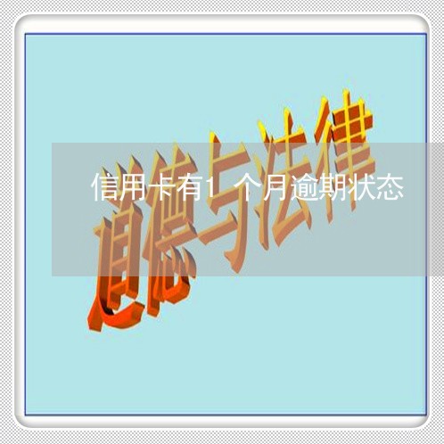 信用卡有1个月逾期状态
