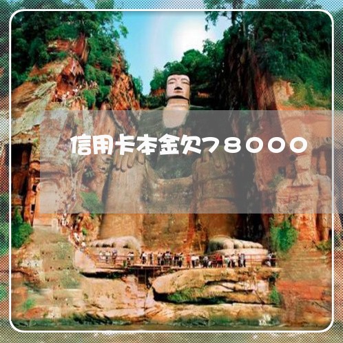 信用卡本金欠78000 信用卡本金欠78000