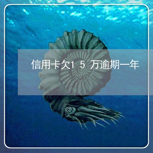 信用卡欠15万逾期一年 信用卡欠15万逾期一年