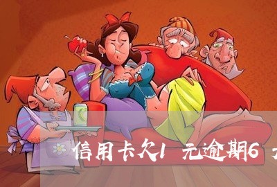 信用卡欠1元逾期6天