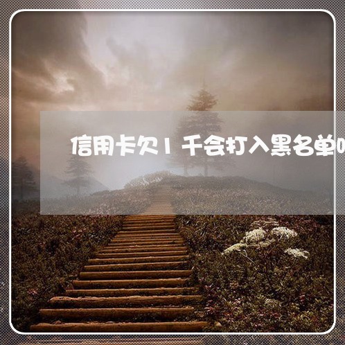 信用卡欠1千会打入黑名单吗