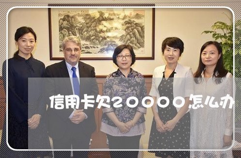 信用卡欠20000怎么办