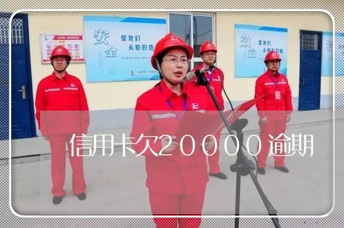 信用卡欠20000逾期 信用卡欠20000逾期