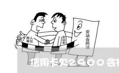 信用卡欠2900会被起诉吗
