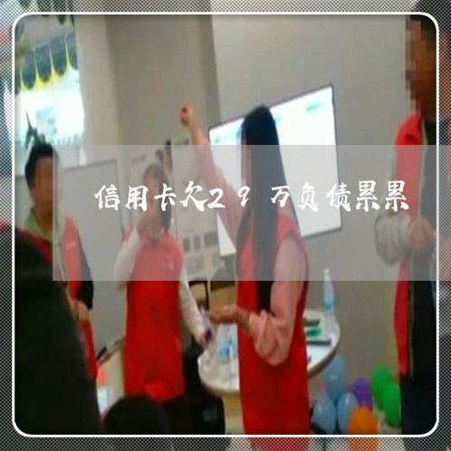 信用卡欠29万负债累累 信用卡欠29万负债累累