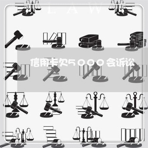 信用卡欠5000会诉讼