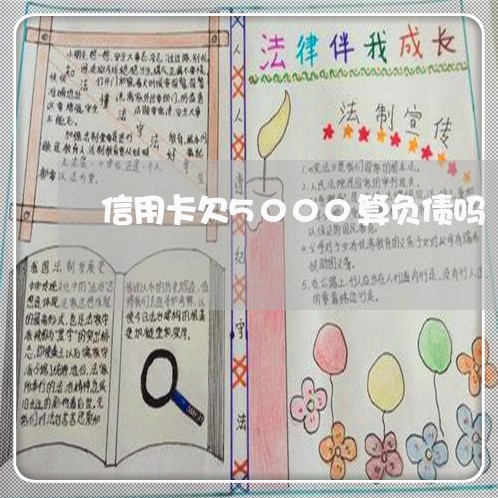 信用卡欠5000算负债吗
