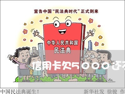 信用卡欠5000还不上咋办 信用卡欠5000还不上咋办