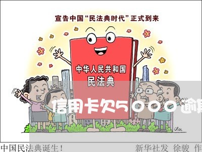信用卡欠5000逾期不还 信用卡欠5000逾期不还