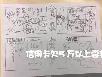 信用卡欠5万以上要判多久