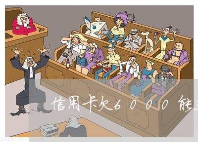 信用卡欠6000能立案吗 信用卡欠6000能立案吗