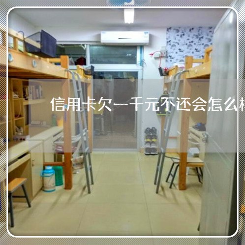 信用卡欠一千元不还会怎么样 信用卡欠一千元不还会怎么样