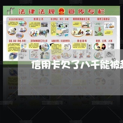 信用卡欠了八千能被起诉么