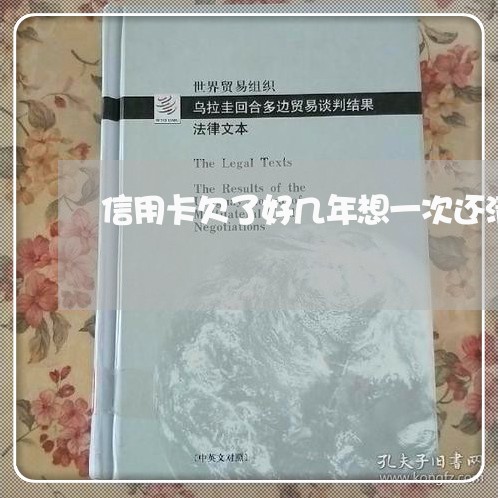 信用卡欠了好几年想一次还清