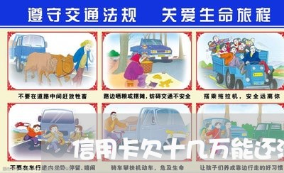 信用卡欠十几万能还清吗