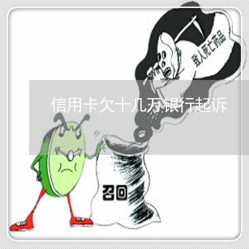 信用卡欠十几万银行起诉