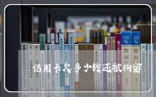 信用卡欠多少钱还被拘留 信用卡欠多少钱还被拘留
