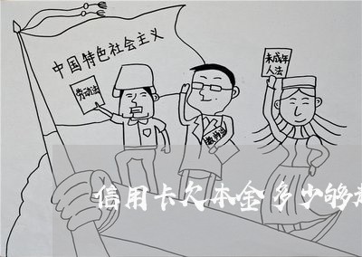 信用卡欠本金多少够起诉条件 信用卡欠本金多少够起诉条件