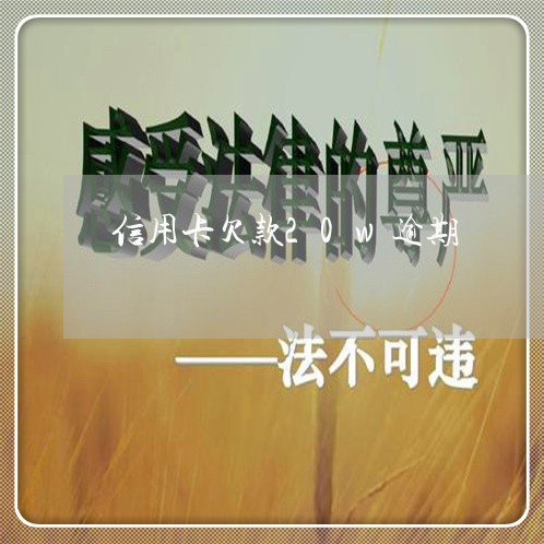 信用卡欠款20w逾期/2023061649624 信用卡欠款20w逾期/2023061649624