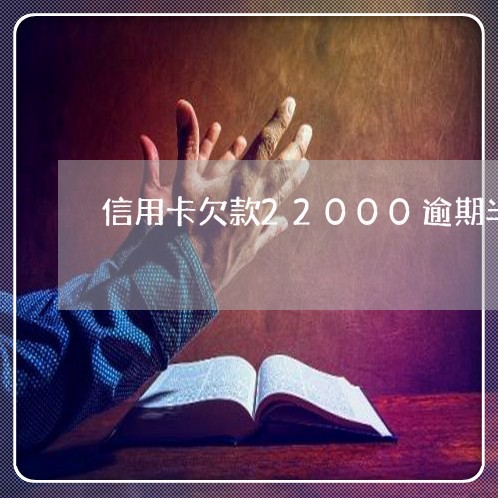信用卡欠款22000逾期半年