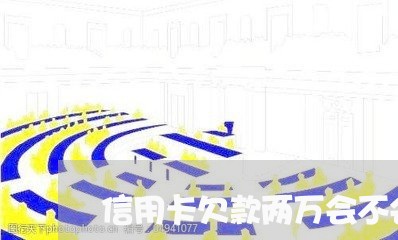 信用卡欠款两万会不会坐牢/2023020523124